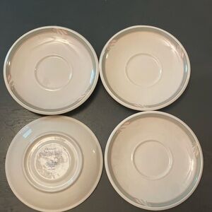 Deerfield by Noritake Ivory 4 Saucer Set